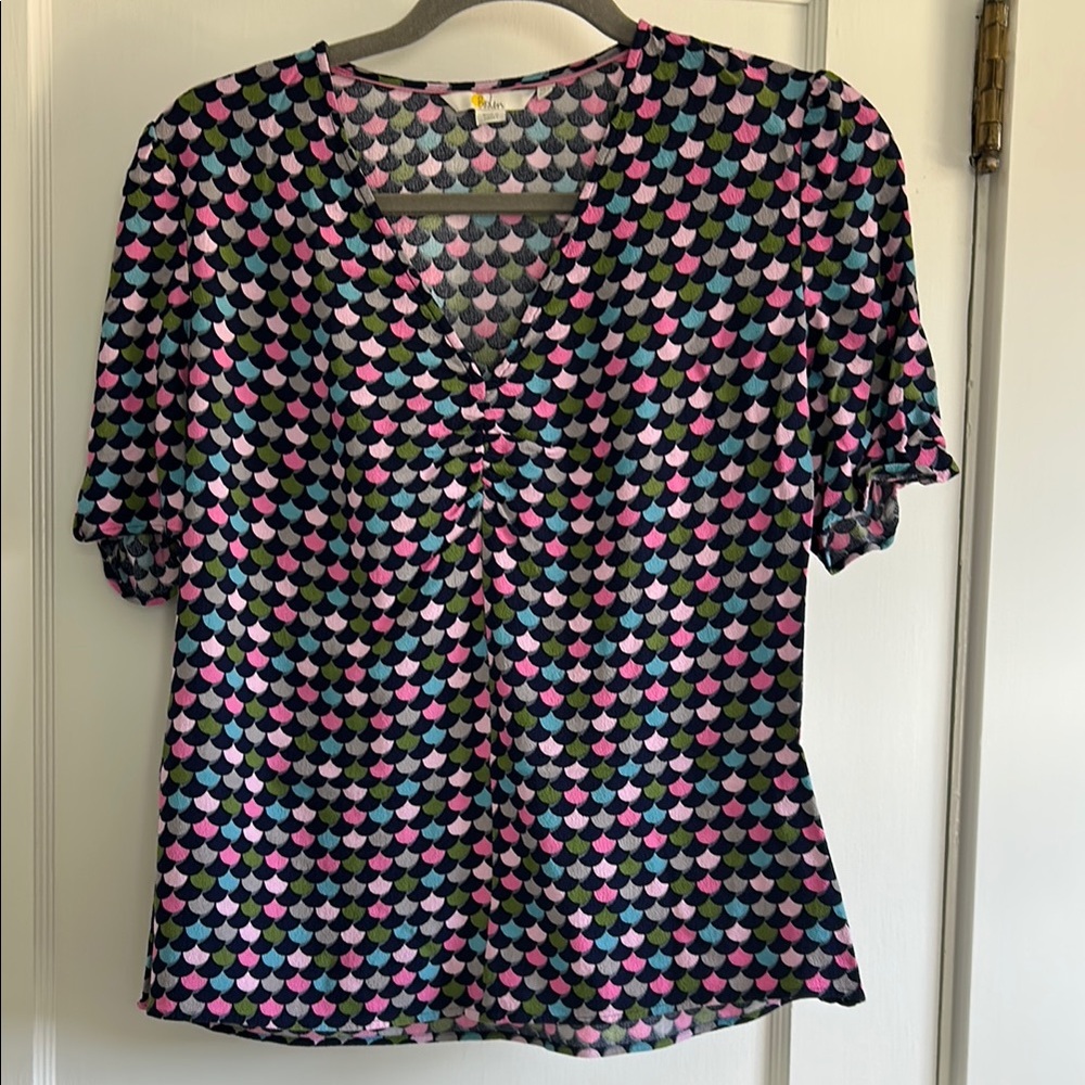 Boden Multicolor Patterned Women's Top